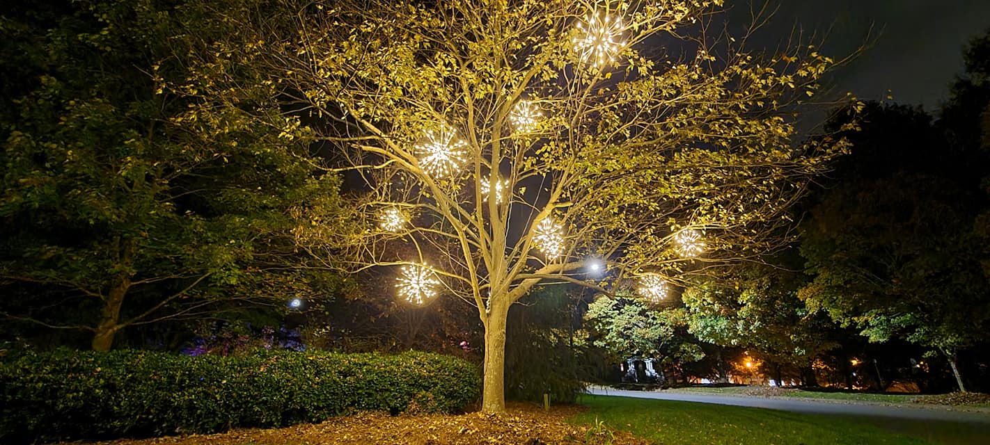 Light Spheres installation example